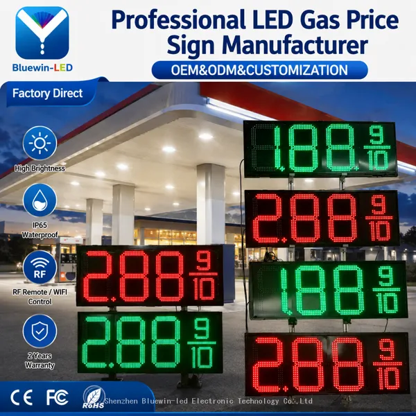 Outdoor LED Fuel Price Sign Buyers Guide: Single-Sided vs. Double-Sided Gas Display