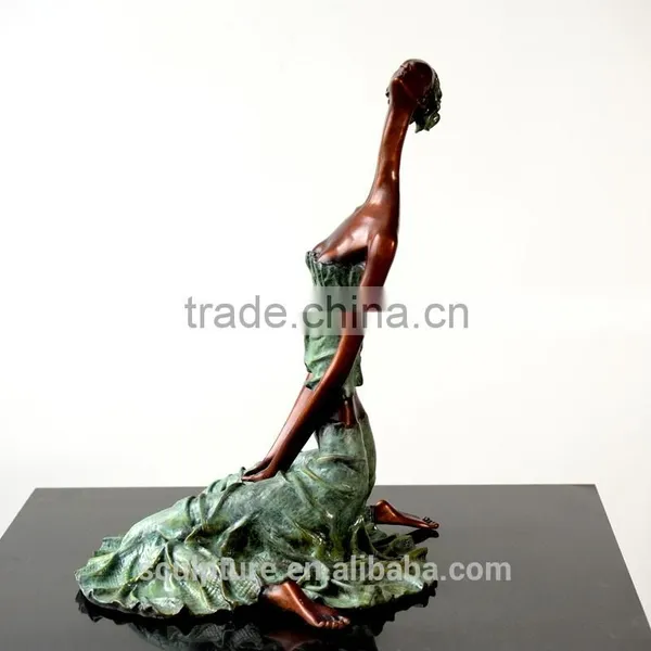 Bronze Statue Of Abstract Figure Women Elaborate Sculpture Small Home Decorative Sculpture photo-3