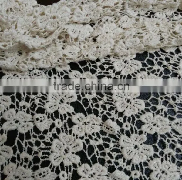Water Soluble Lace Fabric Cotton Full Lace Embroidery Lace for Accessories photo-2