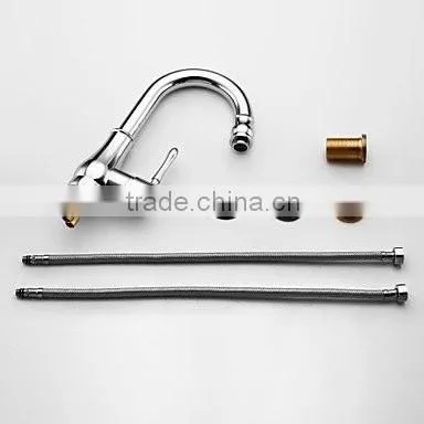 High-grade Single Lever Stainless Steel Kitchen Faucet photo-2