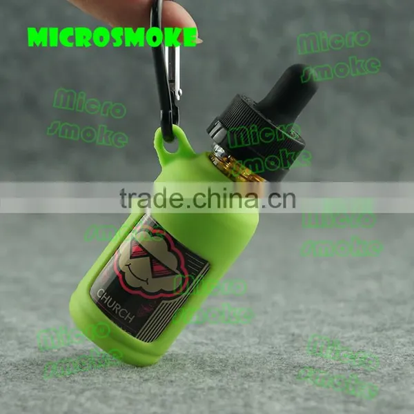 China e Liquid Bottle With e Liquid Glass Droppers Silicone Case/skin/sleeve/cover/box for 30ml Black e Liquid Bottles photo-2