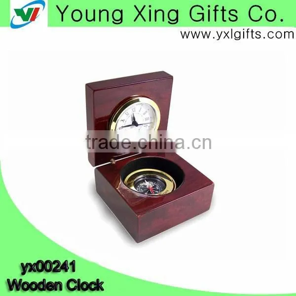 Slap-up and Square Wooden Table Clock for Gifts photo-2