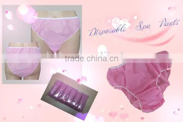 Women Spa Disposable Underwear /ladies Disposable Underwear