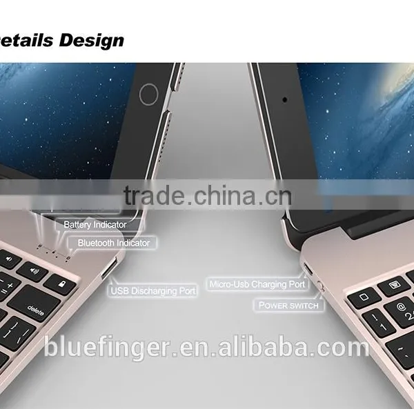 CE&FCCPassed Factory Supply Backlit Keys Bluetooth Keyboard Case for Min4 Wireless Clamshell Bluetooth Keyboard Case Whosale photo-4