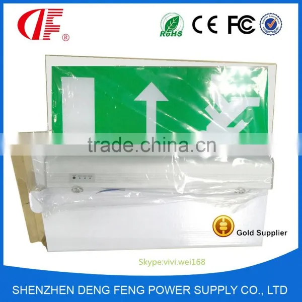3W Hot Sell Rechargeable LED Fire Emergency Exit Sign, LED Acrylic Exit Sign Quality Choice photo-3