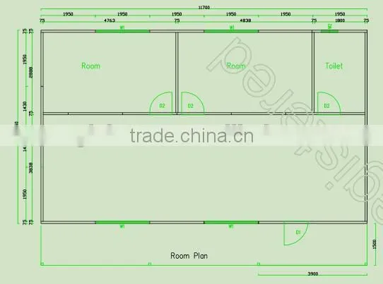 Recycle Use Assemble and Disassemble Self Installation Low Cost Office House photo-5