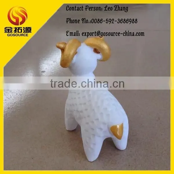 White Stone Goat Statue for Sale photo-3