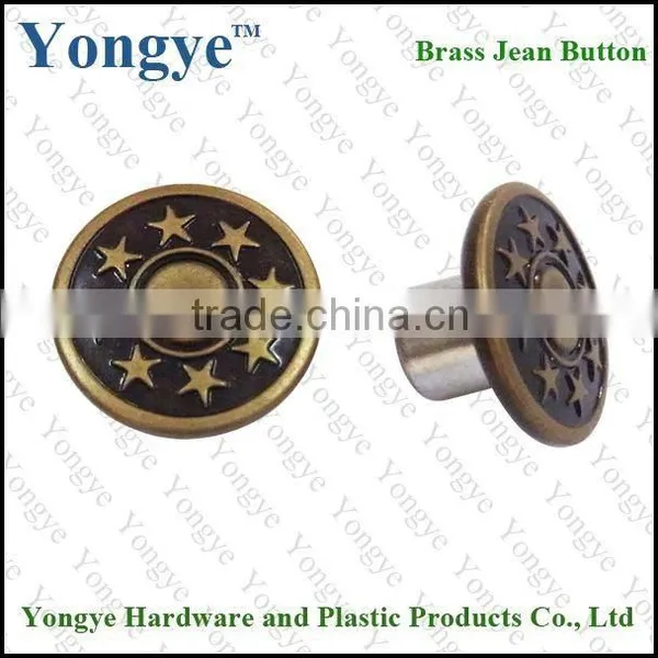 15mm 8-star Plastic Inner Jeans Button