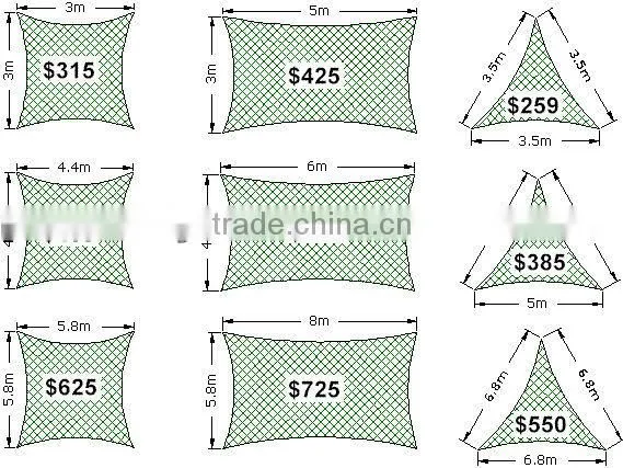 Shade Sail /shade Net/shade Netting