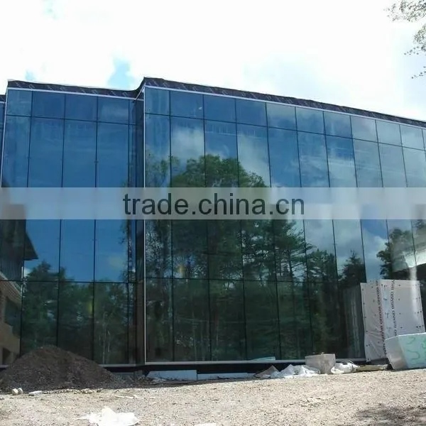 6mm Toughened Glass Curtain Wall, Exterior Glass Wall Panels photo-3