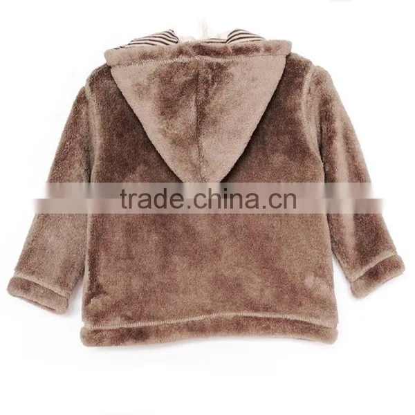 2016 Fashion Baby Wearing Hoodie Fleece Hoodie for Boys With Chest Cartoon Monkey photo-2