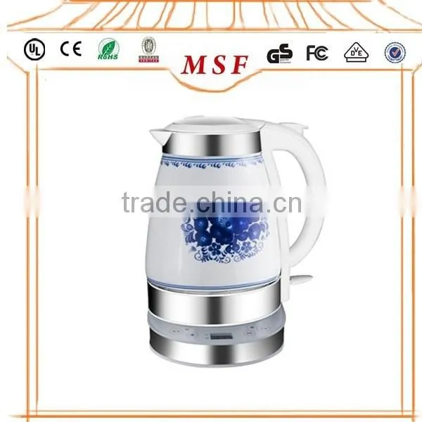 1.7L Digital Ceramic Electric Kettle With Tray Set photo-2