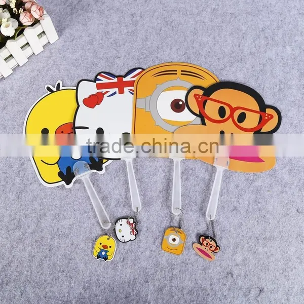 Hot Sale Lovely Monkey Design Kids Hand Fan pp Fan pp Plastic Advertising Hand Fan photo-6