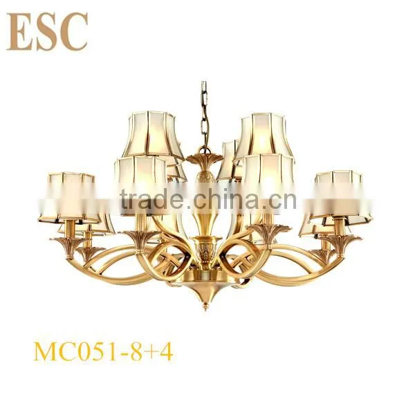 Europe Royal Style Classical Full Copper Baccarat Luxury Decorative Lighting Hotel Chandelier For Wall Light 116-2W photo-4