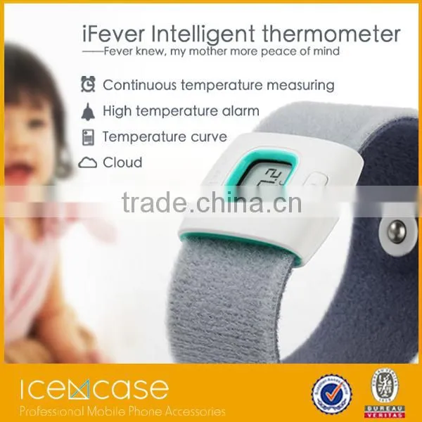 2016 Kids IFever Intelligent Wearable Electronic Digital Thermometer Smart for Baby Monitor Household With App photo-4