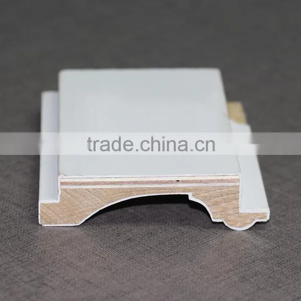 White Primed Solid Wood Profile for Building photo-2
