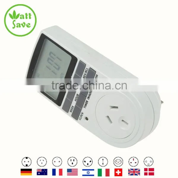 AU PLUG Large LCD Digital Timer Programmable Switch Plug-in Type With 8 Function Keys photo-4