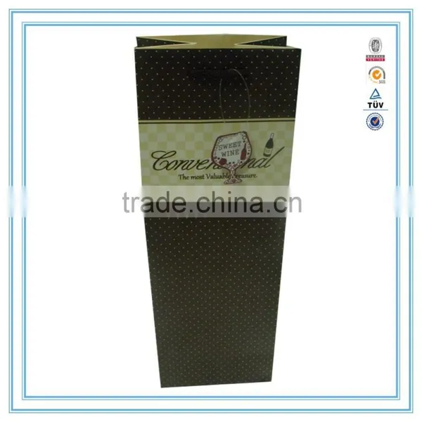 NEW Year Hot Custom High Quality & Cheap Wine Paper Bag in Gift Paper Bag photo-2