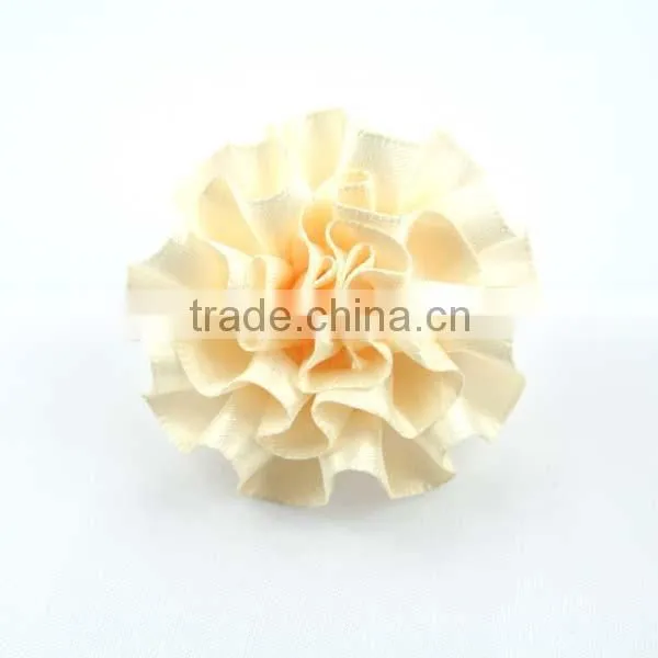Carnation Handmade Ribbon Flower Brooches photo-3