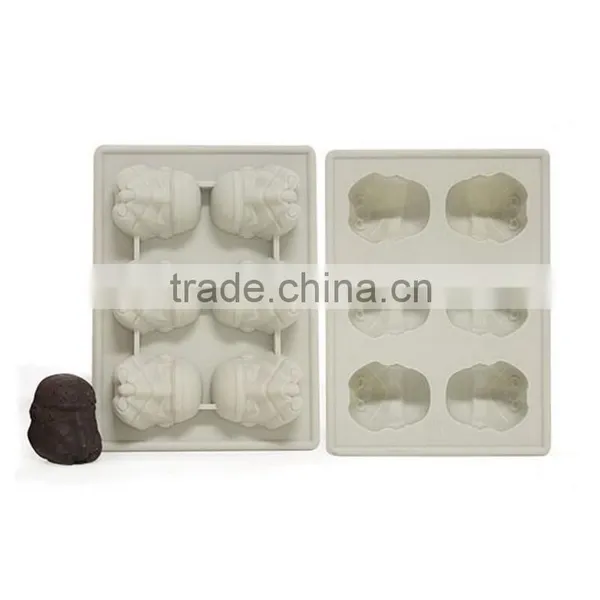 Fleible Silicone Storm Trooper Ice Tray Cookie Soap Baking Moulds photo-4