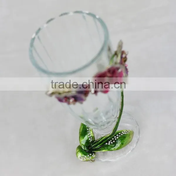 High Quality Hand Painted Crystal Glass Cup