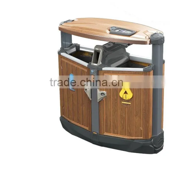 Outdoor Street Furnitures Garbage Bins Waste Containers Metal Waste Bins