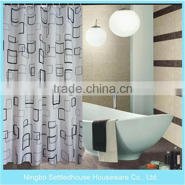 New Design Water Proof Printing Pvc Shower Curtain Fabric photo-3