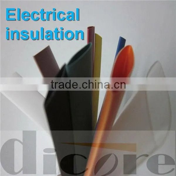 Thin wall halogen free heat shrinkable tube