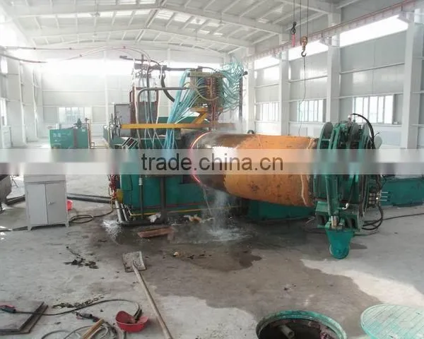 Intermediate frequency heating hydraulic elbows pushing machine