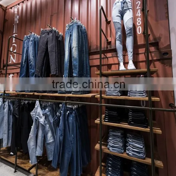 Fashion Modern Design Good Quality Jeans Display For Interior Shop Design photo-3