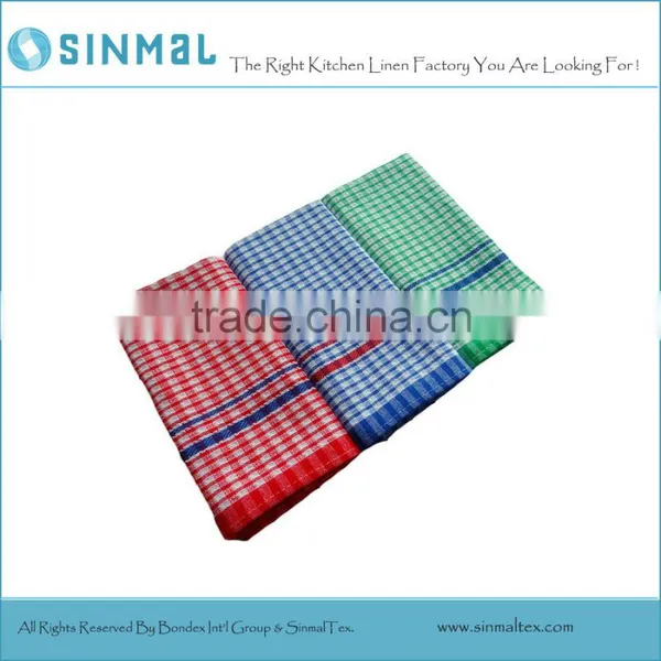 Traditional Cotton Tea Towel Dish Towel Plaid Yarn Dyed Tea Towel