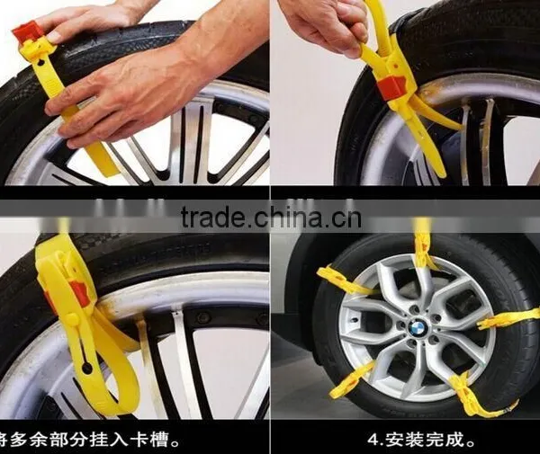New Design Universal TPU Plastic Snow Chain Highe Qualit PlastIc/Rubber/Fabric Snow Chain photo-5