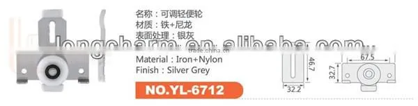 Sliver Grey Door & Window Sliding Door Nylon Rollers Wheels for Sliding Doors photo-3