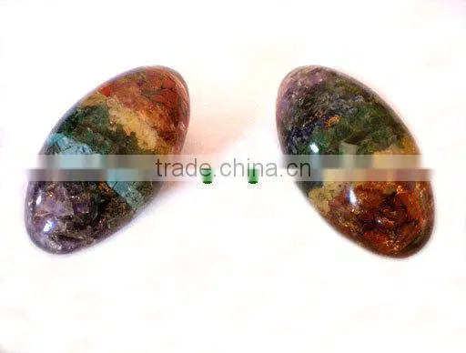 Orgone Chakra Bonded Narmada Lingam : Wholesaler ManufacturerOrgone Chakra Bonded