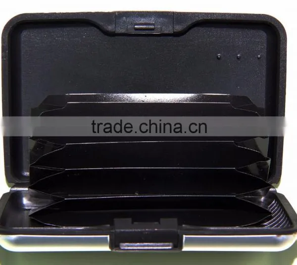 Luckiplus Inventory RFID Blocking Aluminum Credit Card Holder for Men & Women, Cool Slim Metal Busin Black photo-3
