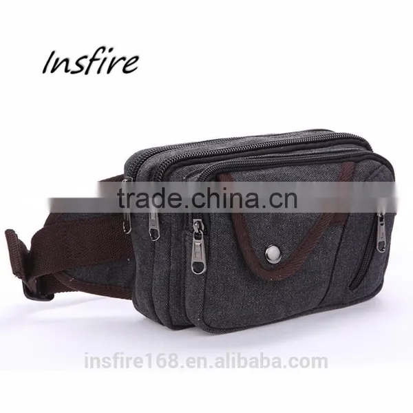 2016 Outdoor Waist Bag Fashionable Classical Canvas Waist Leg Bag photo-4