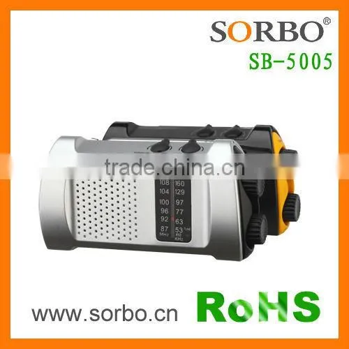 Home Portable am fm Radio, am fm Portable Radio Dynamo Hand Cranking photo-3