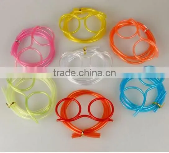 New Design Kids Glasses Straw/DIY Plastic Glasses Straw photo-2