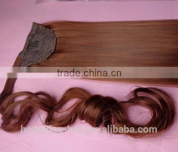 Claw Clip Ponytail Human Hair Extension Human Hair Drawstring Ponytail Holders Wholesale