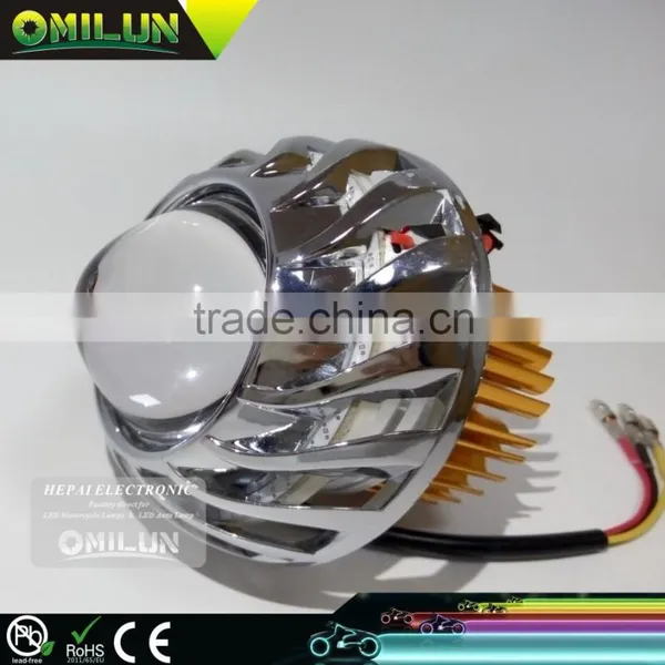 Waterproof Design 15W U13 LED Scooter Headlight Lamp With Devil Eyes photo-2