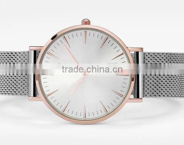 FS FLOWER - 2016 Watches Men Women Quartz Watch Good Quality Mesh Band Custom Own Brands Watch photo-6