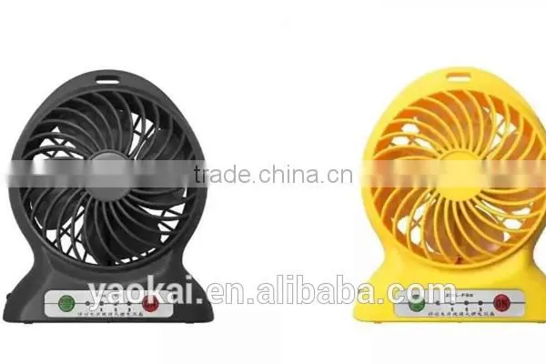 New 2016 Product Idea Usb Table Rechargeable USB Mini Desk Fan With Led Lights photo-6