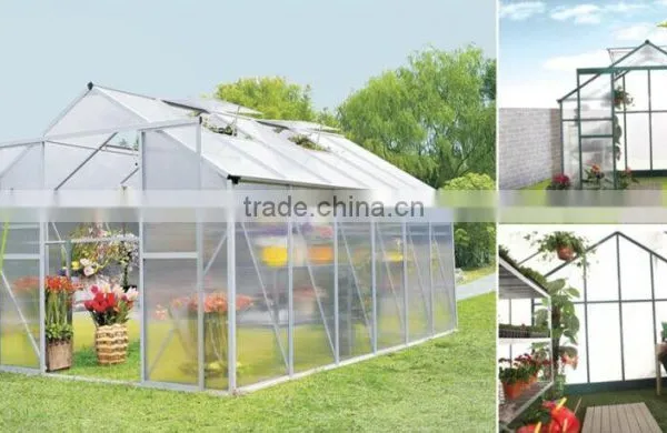 Easy DIY 12*6 FT Aluminum Walk-in Garden Greenhouse photo-2