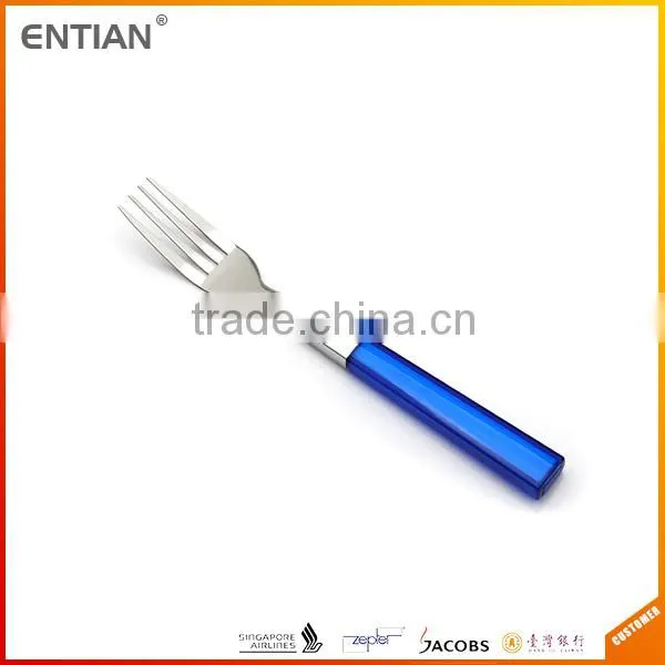 Flatwares Stainless Steel Cutlery, Blue Handle Flatware, Plastic Handle Flatware photo-2