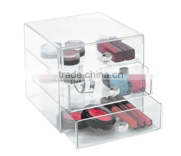 With 3 Drawer Acrylic Storage Organizer Box photo-2