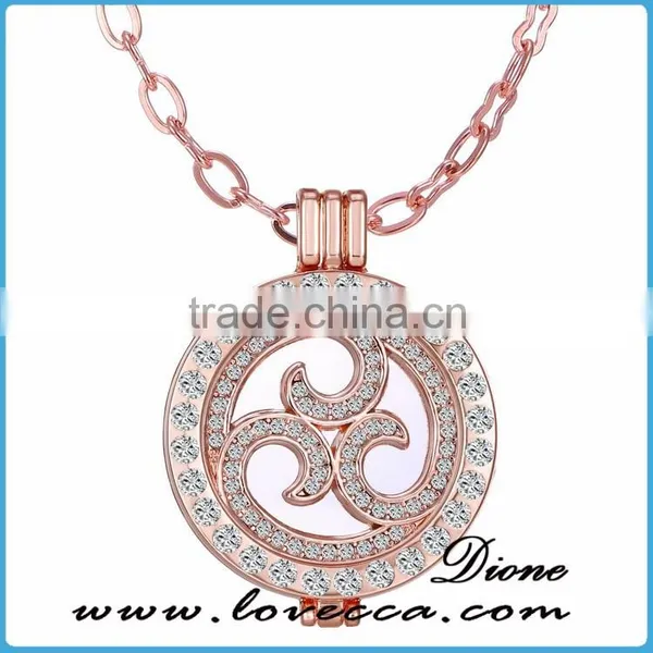 Best Selling Products 2016 Rose Gold Coin Holder Necklace photo-5