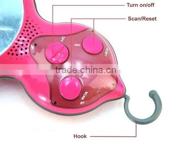 Hot Selling With Hook and Mirror Waterproof Radio photo-3