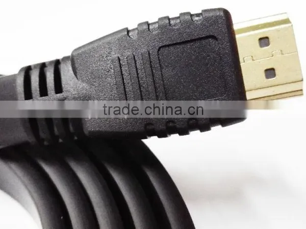 Black Flat HDMI Cable With Gold Plated photo-3