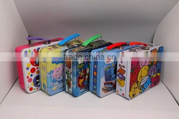 Small Rectangle Cute Metal Luch Tin Box for Child photo-3