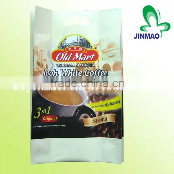Side gusset 3 in 1 coffee packaging bag with handle